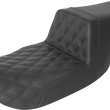 Load image into Gallery viewer, Saddlemen Tour Step-Up Seat - Front Lattice Stitch - Black - FL '97-'07 897-06-192 - Main Product View