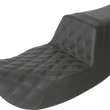 Load image into Gallery viewer, Saddlemen Tour Step-Up Seat - Front Lattice Stitch - Black - FL '97-'07 897-07-192 - Main Product View