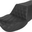 Load image into Gallery viewer, Saddlemen Tour Step-Up Seat - Full Lattice Stitch - Black - FL '08-'22 808-07B-195 - Main Product View