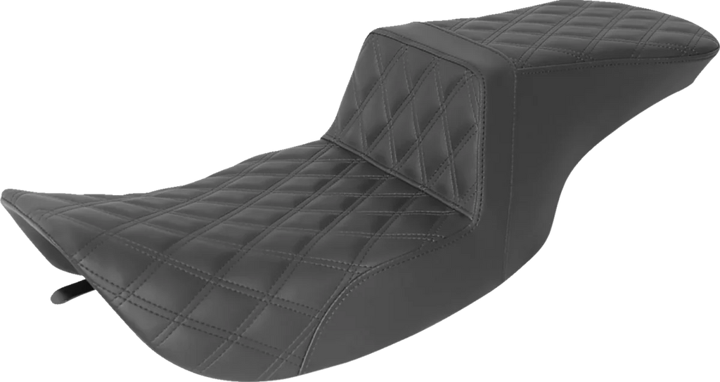 Saddlemen Tour Step-Up Seat - Full Lattice Stitch - Black - FL '97-'07 897-06-195 - Main Product View