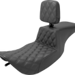 Load image into Gallery viewer, Saddlemen Tour Step-Up Seat - Rider Backrest - Front Lattice Stitch - FLHR/FLHX '97-'07 897-06-192BR - Main Product View