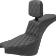 Load image into Gallery viewer, Saddlemen Tour Step-Up Seat - Rider Backrest - Front Lattice Stitch - FXBB/FXST '18-'23 818-30-192BR - Main Product View