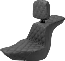 Load image into Gallery viewer, Saddlemen Tour Step-Up Seat - Rider Backrest - Full Latice Stitch - FLSB/FXLR '18-'23 818-29-195BR - Main Product View