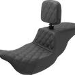 Load image into Gallery viewer, Saddlemen Tour Step-Up Seat - Rider Backrest - Full Lattice Stitch - FL '08-'23 808-07B-195BR - Main Product View