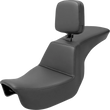 Load image into Gallery viewer, Saddlemen Tour Step-Up Seat - Rider Backrest - Plain - Dyna '06-'17 806-04-194BR - Main Product View