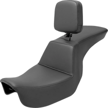 Load image into Gallery viewer, Saddlemen Tour Step-Up Seat - Rider Backrest - Plain - Dyna '06-'17 806-04-194BR - Main Product View