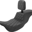 Load image into Gallery viewer, Saddlemen Tour Step-Up Seat - Rider Backrest - Rider Lattice Stitch - FL '08-'23 808-07B-192BR - Main Product View