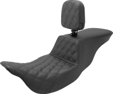 Load image into Gallery viewer, Saddlemen Tour Step-Up Seat - Rider Backrest - Rider Lattice Stitch - FL '08-'23 808-07B-192BR - Main Product View