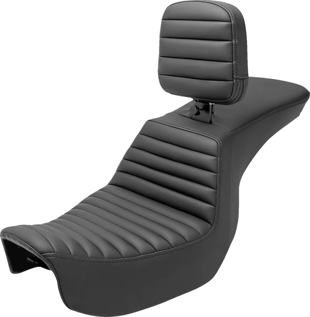Saddlemen Tour Step-Up Seat - Rider Backrest - Tuck-n-Roll - Dyna '06-'17 806-04-191BR - Main Product View
