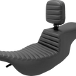 Load image into Gallery viewer, Saddlemen Tour Step-Up Seat - Rider Backrest - Tuck-n-Roll - FL '97-'07 897-07-191BR - Main Product View