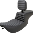 Load image into Gallery viewer, Saddlemen Tour Step-Up Seat - Rider Backrest - Tuck-n-Roll - FLHR/FLHX '97-'07 897-06-191BR - Main Product View