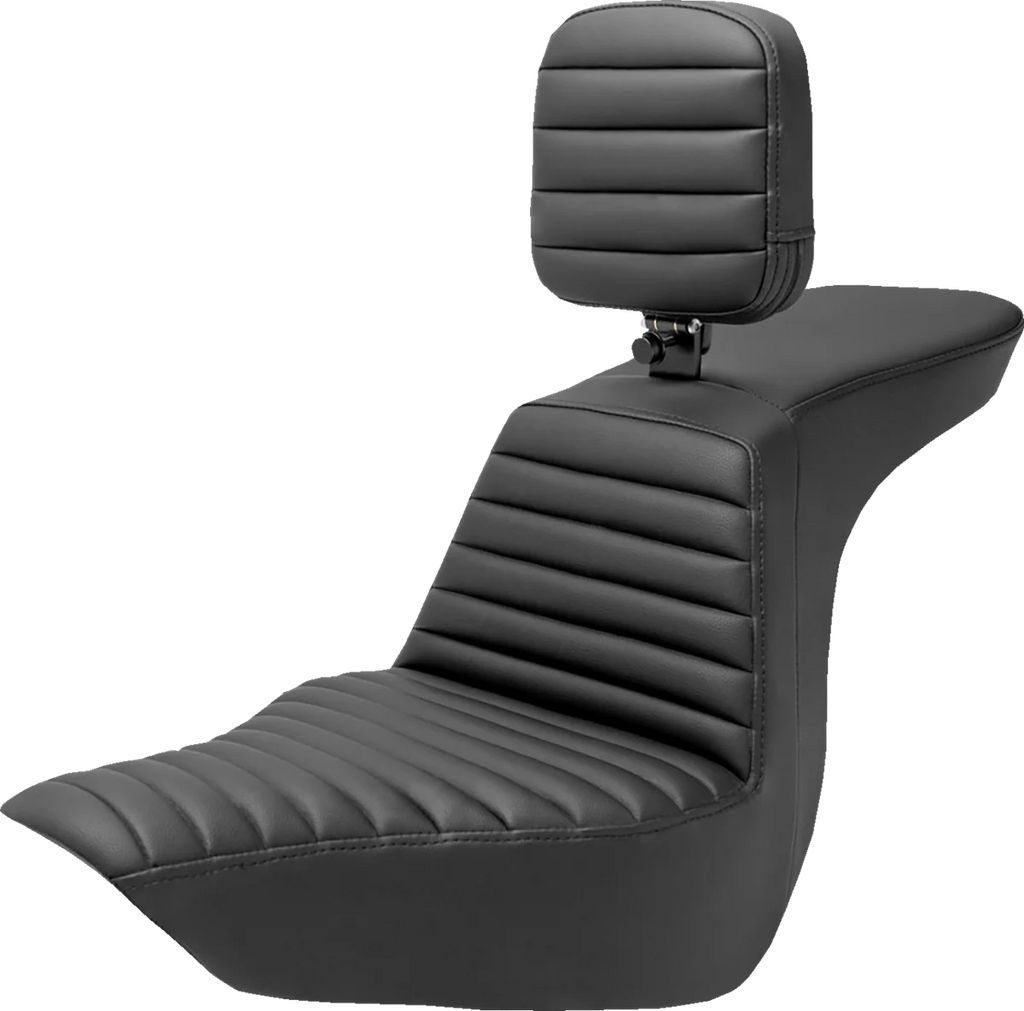 Saddlemen Tour Step-Up Seat - Rider Backrest - Tuck-n-Roll - FLSB/FXLR '18-'23 818-29-191BR - Main Product View