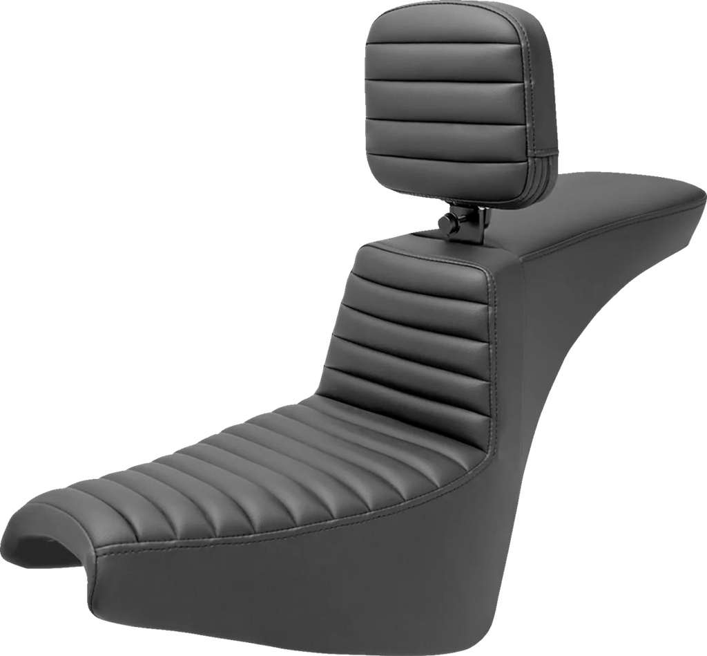 Saddlemen Tour Step-Up Seat - Rider Backrest - Tuck-n-Roll - FXBB/FXST '18-'23 818-30-191BR - Main Product View