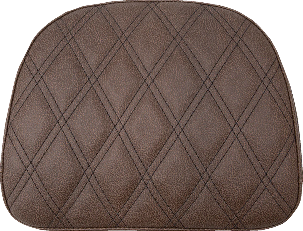 Saddlemen Touring Sissy Bar Pad - Brown - Lattice Stitch - Indian '14-'22 061145 - Main Product View