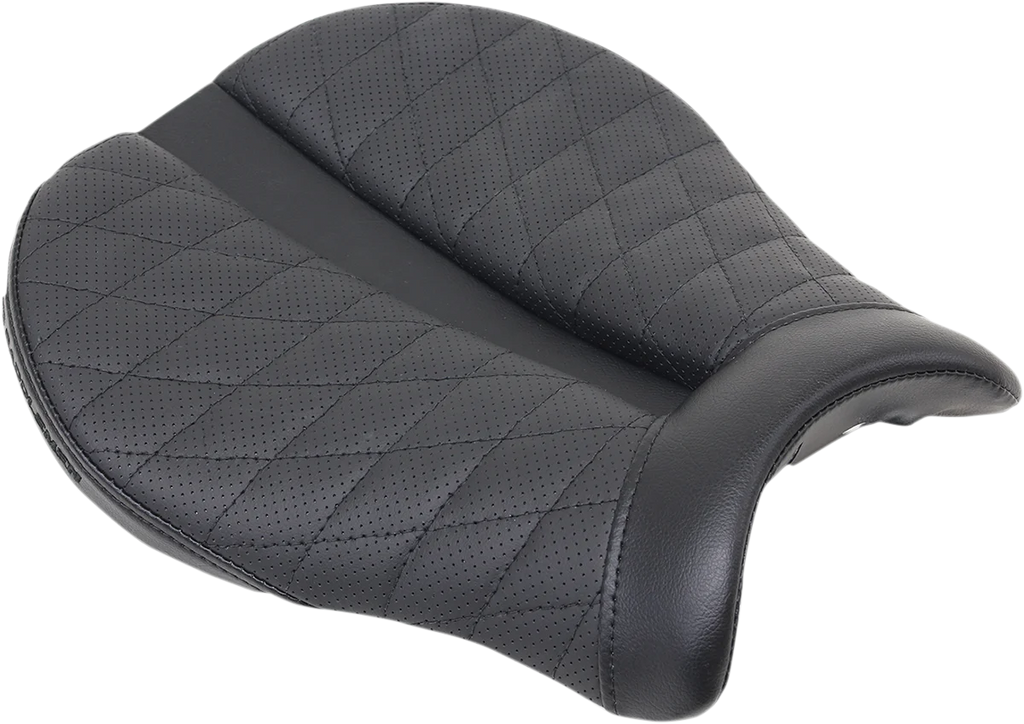 Saddlemen Track Seat - Lattice Stitch - Black - GSX '18-'20 0810-S075 - Side View