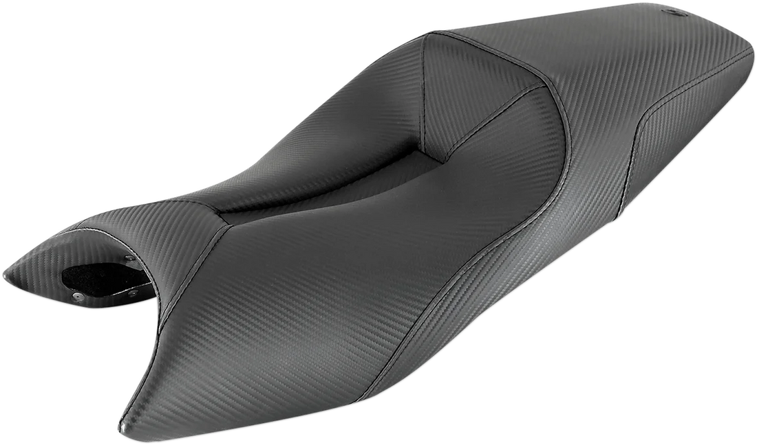 Saddlemen Track Seat - Solo - Carbon Fiber - Black - Ninja 400 '18-'22 0810-K080 - Side View
