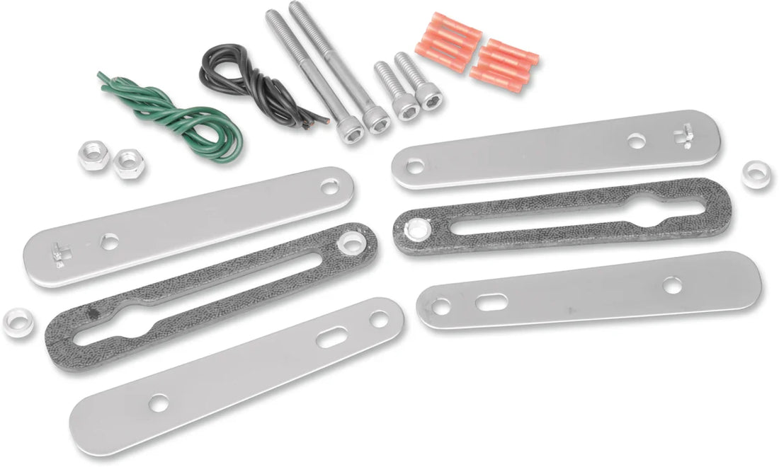 Saddlemen Turn Signal Relocation Kit - Dyna - Black - Side View