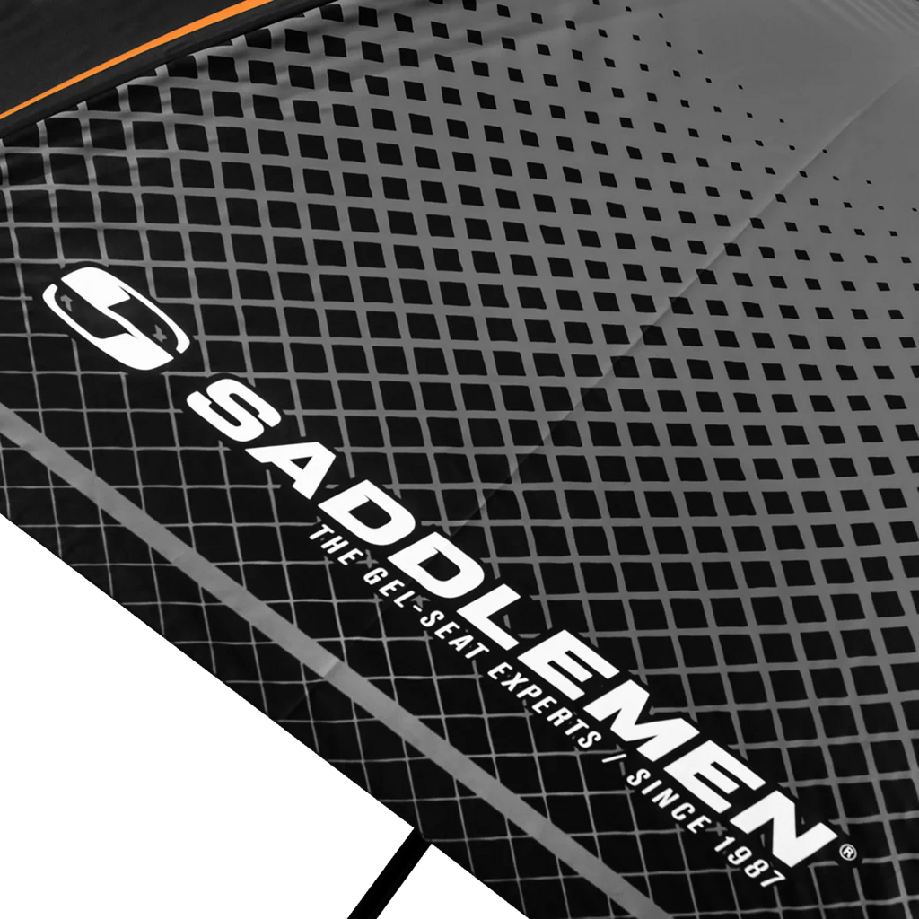 Saddlemen Umbrella - Black/Gray/Orange - Installation View