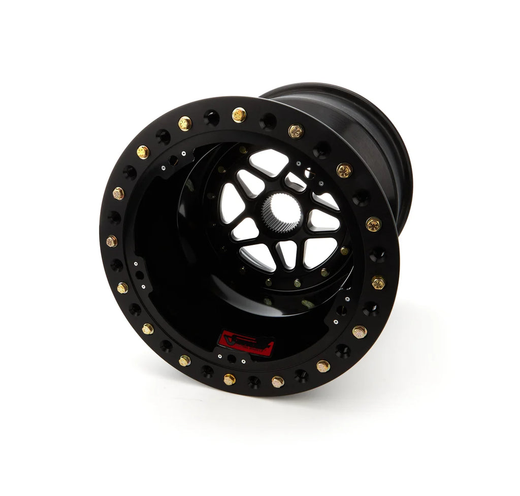 Sander Engineering Sprint Wheel 15x17 7in BS Outside Lock Black S15-177-SO2-B