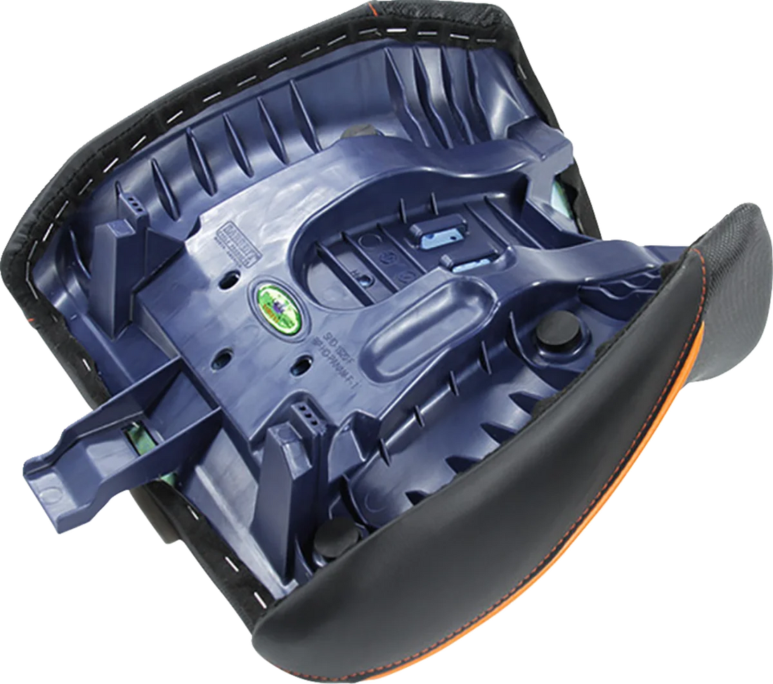 Sargent Seat Two-Piece Seat - Black - CarbonFX - Pan America - Back View