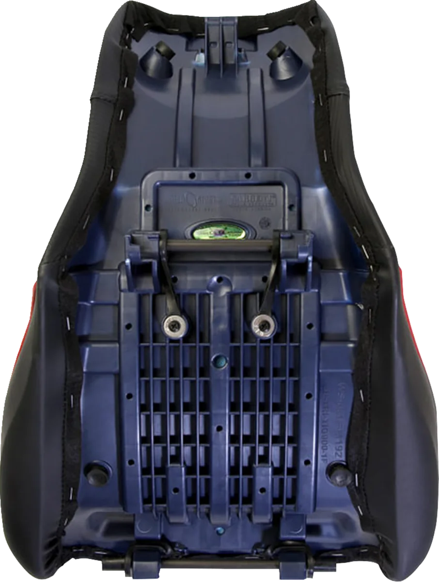 Sargent Seat Two Piece Seat - CFX - Black Welt - Tiger 900 GT '20-'23 - Installation View