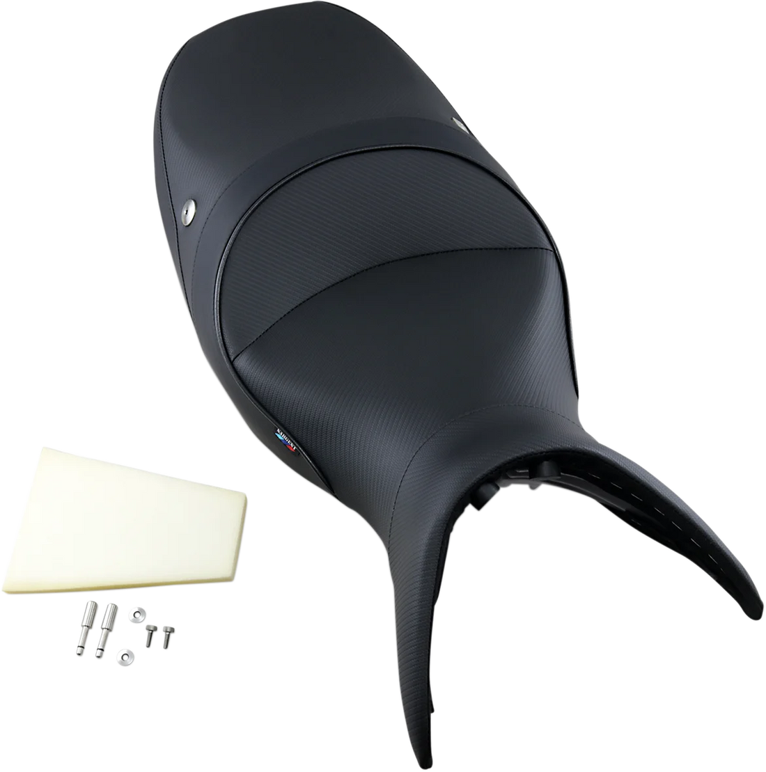 Sargent Seat World Sport™ Performance Seat - Black - Carbon FX - BMW R1100S '97-'05 - Side View