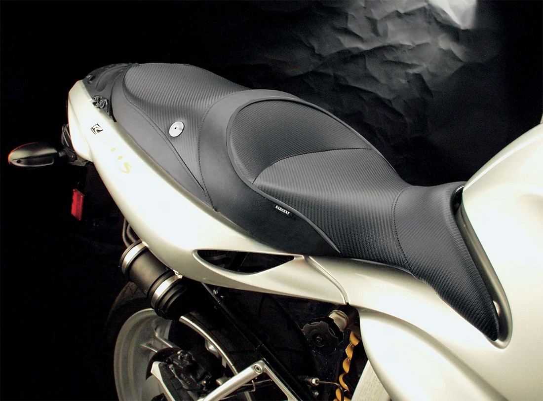 Sargent Seat World Sport™ Performance Seat - Black - Carbon FX - BMW R1100S '97-'05 - Additional View 5