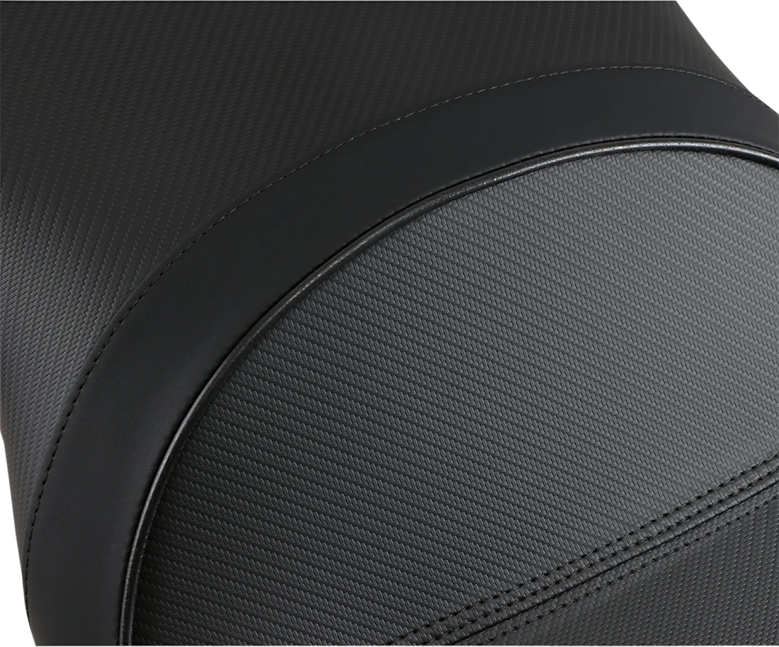 Sargent Seat World Sport™ Performance Seat - Black - Carbon FX - Low - V-Strom 1000 '14-'19 - Back View