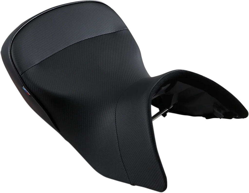 Sargent Seat World Sport™ Performance Seat - Black - Carbon FX - Low Front - R1200 '04-'13 - Side View