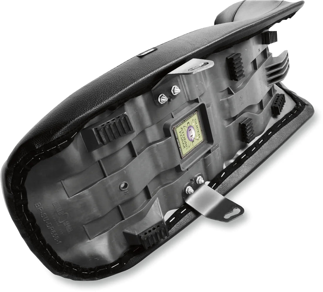Sargent Seat World Sport™ Performance Seat - Black - Carbon FX - Regular - DR 650 '96-'20 - Side View