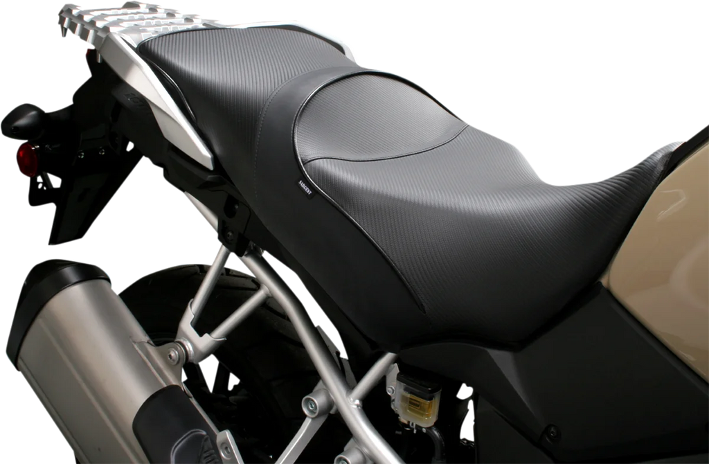 Sargent Seat World Sport™ Performance Seat - Black - Carbon FX - Regular - V-Strom 1000 '14-'19 - Main Product View