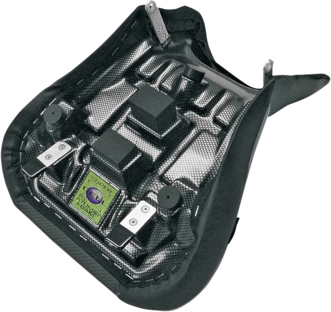 Sargent Seat World Sport™ Performance Seat - Black - Carbon FX - with Cover - Suzuki '04-'09 - Side View
