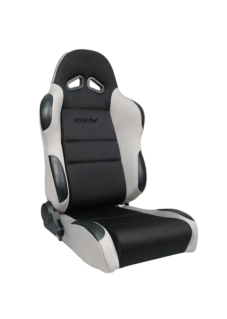 Scat Cranks Sportsman Racing Seat - Left - Gray Velour 80-1606-62L