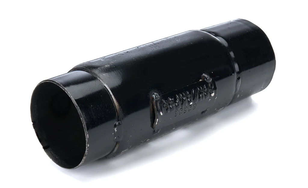 Schoenfeld Headers Muffler  2-1/2in Inlet / Outlet x 8in long 82525