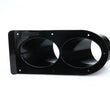 Load image into Gallery viewer, Schoenfeld Headers Pipe Shield Black Dual Outlet 3-1/2in 45 Degree 350TSB-45-2