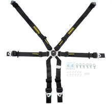 Load image into Gallery viewer, Schroth Racing 6PT Harness Flexi Black FIA Hans SR94530-0-31