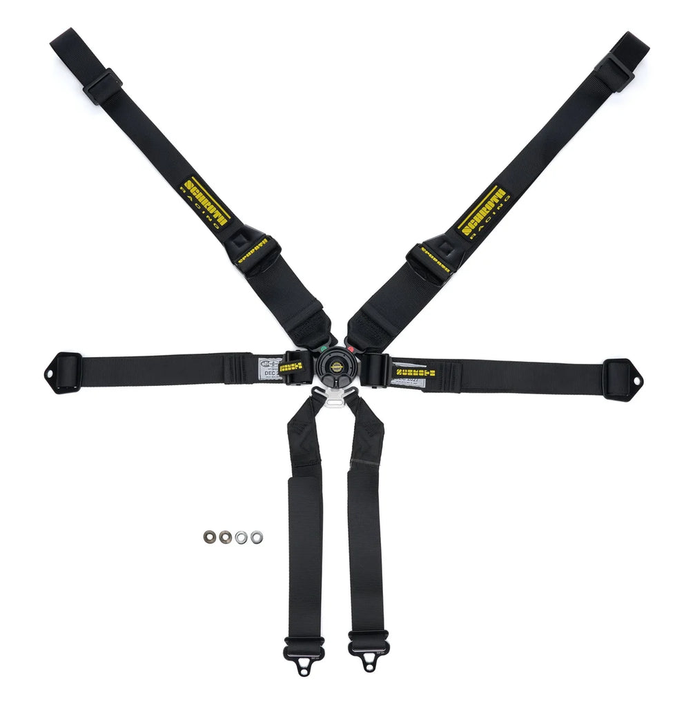 Schroth Racing Harness 6pt Profi II SFI Hans Black SR91543-6