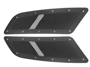 Scott Drake 15- Black Speed Mesh Hood Vents FR3Z-16C630-BK