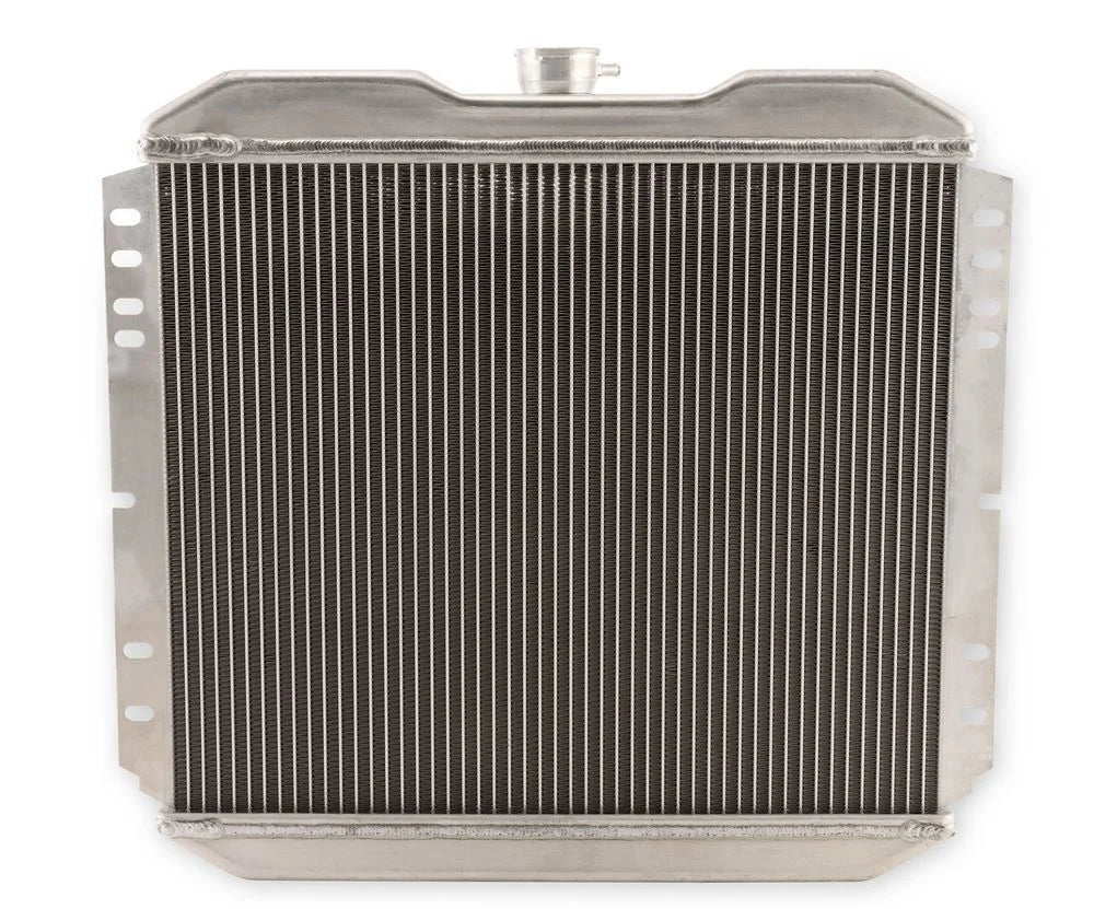 Scott Drake 2 Row Hi Po Aluminum Radiator 339-2AL fits 1967-1969 Ford Mustang Late Model 5.0 / 302 / 351C - Side View