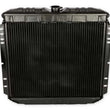 Load image into Gallery viewer, Scott Drake 3 Row Hi-Flow Radiator 340-3HF fits 1967-1969 Ford Mustang - Side View
