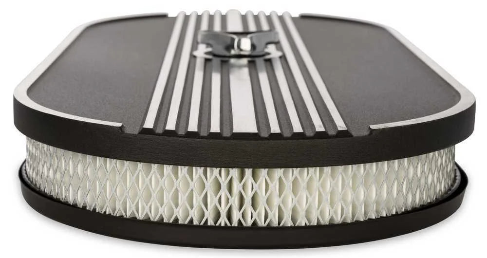 Scott Drake Aluminum Oval Air Cleaner Assembly Black S1MS-9600-P fits 1964-1973 Ford Mustang 2V/4V - Additional View 7