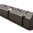 Load image into Gallery viewer, Scott Drake Aluminum Valve Cover w/302 Powered by Logo Wrinkle Black Finish 6A582-302 fits 1968-1973 Ford Mustang - Back View