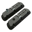 Load image into Gallery viewer, Scott Drake Aluminum Valve Covers Black Powder Coat 6A582-289 fits 1964-1968 Ford Mustang 289 - Side View