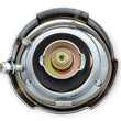 Load image into Gallery viewer, Scott Drake Chrome Gas Cap with Running C5ZZ-9030-B fits 1965 Ford Mustang - Side View