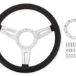 Load image into Gallery viewer, Scott Drake Corso Feroce 15" Black Leather Steering Wheel 9 Hole S1MS-3600-BK fits 1965-1973 Ford Mustang - Side View