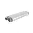 Load image into Gallery viewer, Scott Drake Dual Outlet Transverse Muffler C9ZZ-5230-C fits 1969 Ford Mustang - Side View