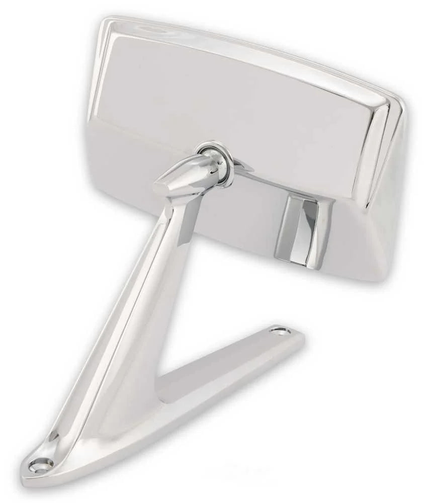 Scott Drake Exterior Mirror Chrome Finish C7AZ-17696-A fits 1967-1973 Ford Mustang - Installation View