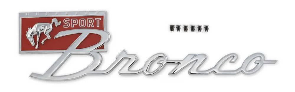 Scott Drake Fender Emblem, C7TZ-16098-A fits 1967-1977 Ford Bronco Sport - Main Product View