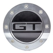 Load image into Gallery viewer, Scott Drake Fuel Door Silver/Blk FR3Z-6640526-GS fits 2015- Mustang GT