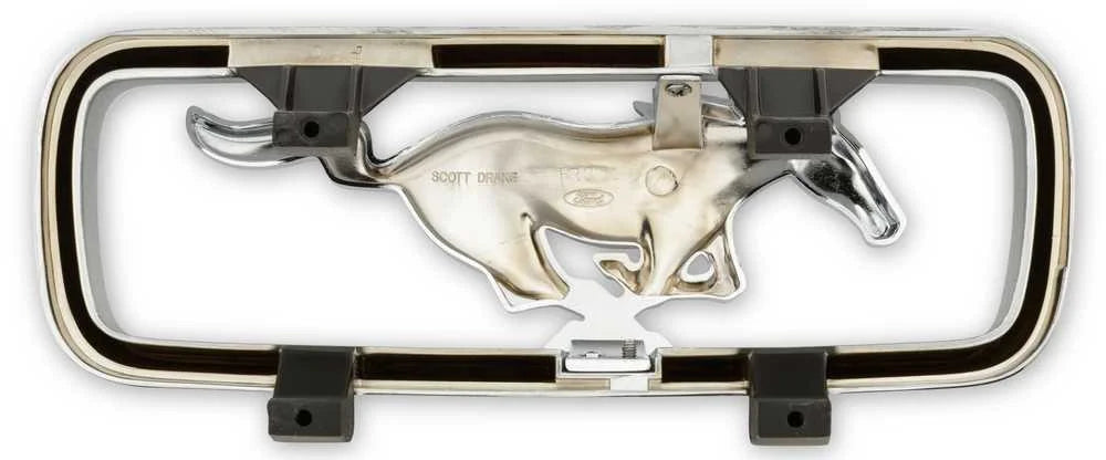 Scott Drake Grill Emblem Horse and Corral C6ZZ-8213-A fits 1966 Ford Mustang - Side View
